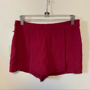 NWT Aritzia Sunday  Best Burgundy Hughes Skort Mini Skirt